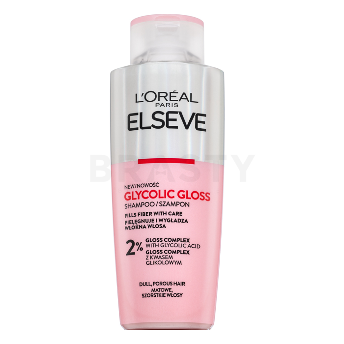 L´Oréal Paris Elseve Glycolic Gloss Shampoo Pflegeshampoo für Feinheit und Glanz des Haars 200 ml