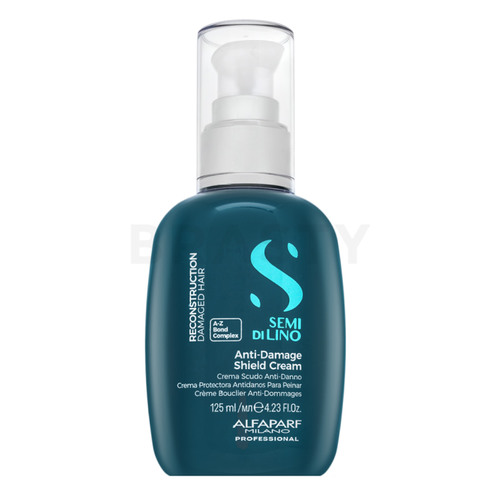 Alfaparf Milano Semi Di Lino Reconstruction Anti-Damage Shield Cream posilující péče pro slabé a poškozené vlasy 125 ml