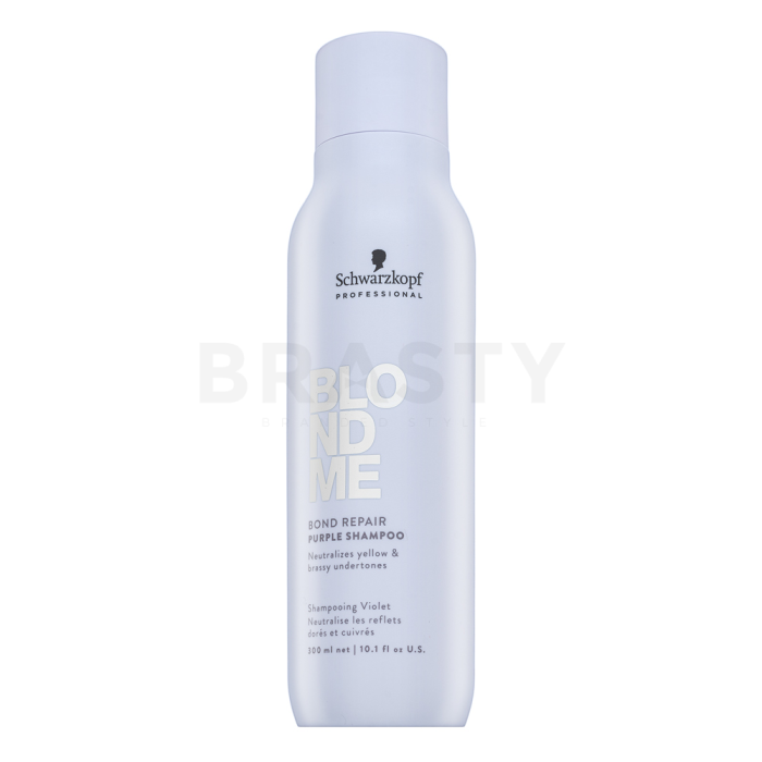 Schwarzkopf Professional BlondMe Bond Repair Purple Shampoo getinte shampoo om gele tinten te neutraliseren 300 ml