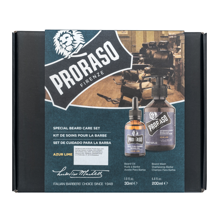 Proraso Azur Lime Set Special Beard Care Set 30 ml + 200 ml