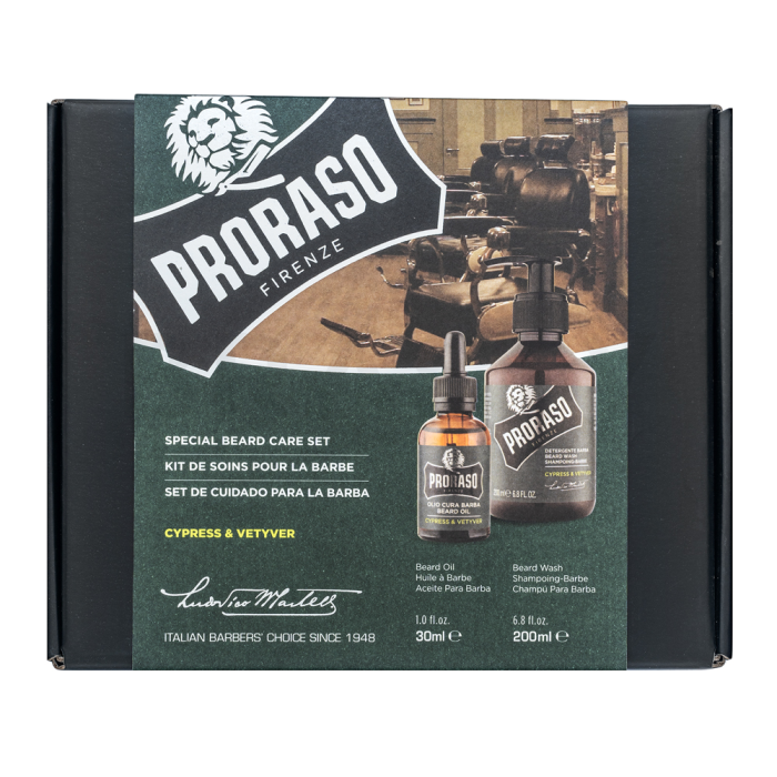 Proraso Cypress And Vetiver kit Special Beard Care Set 30 ml + 200 ml