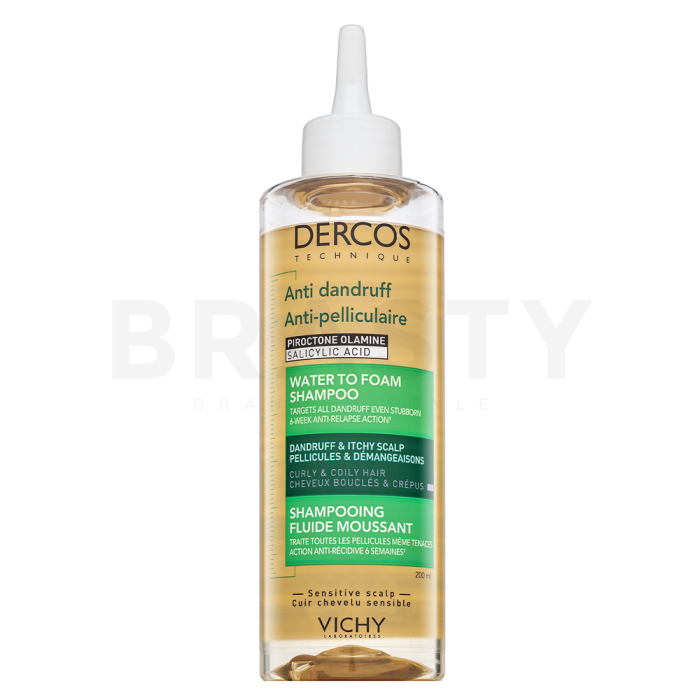 Vichy Dercos Anti Dandruff Water to Foam Shampoo Champú fortificante Anti-caspa 200 ml