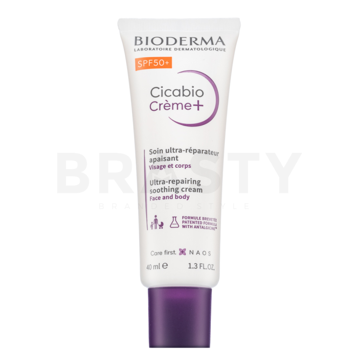 Bioderma Cicabio Cream+ regenerierende Creme Ultra-Repairing Soothing Cream SPF 50+ 40 ml