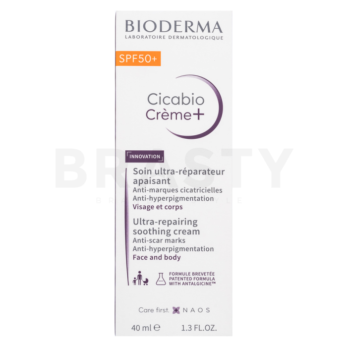 Bioderma Cicabio Cream+ regenerierende Creme Ultra-Repairing Soothing Cream SPF 50+ 40 ml