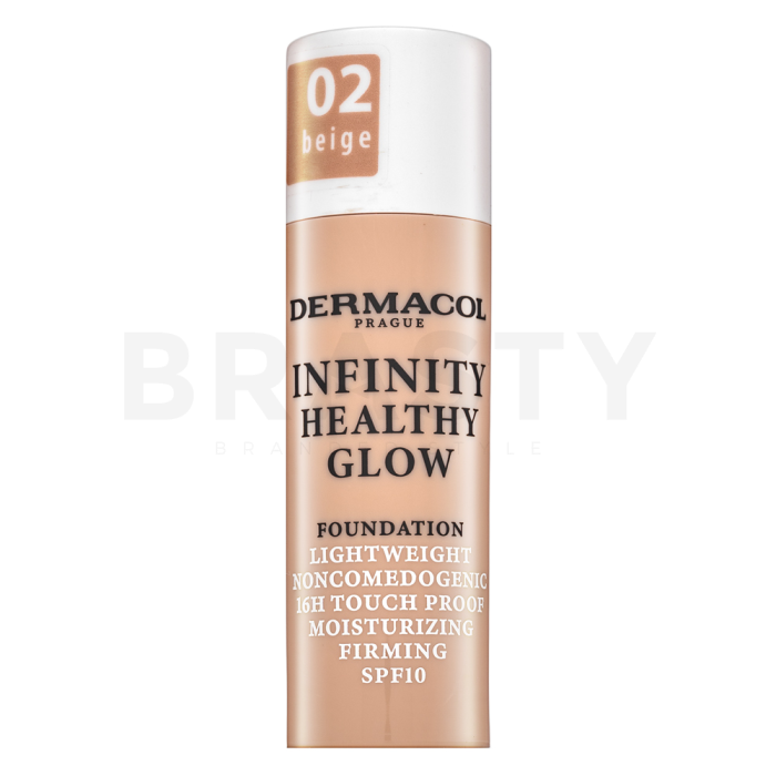 Dermacol Infinity Healthy Glow Foundation make-up voor Stralende Huid 02 Beige 20 g