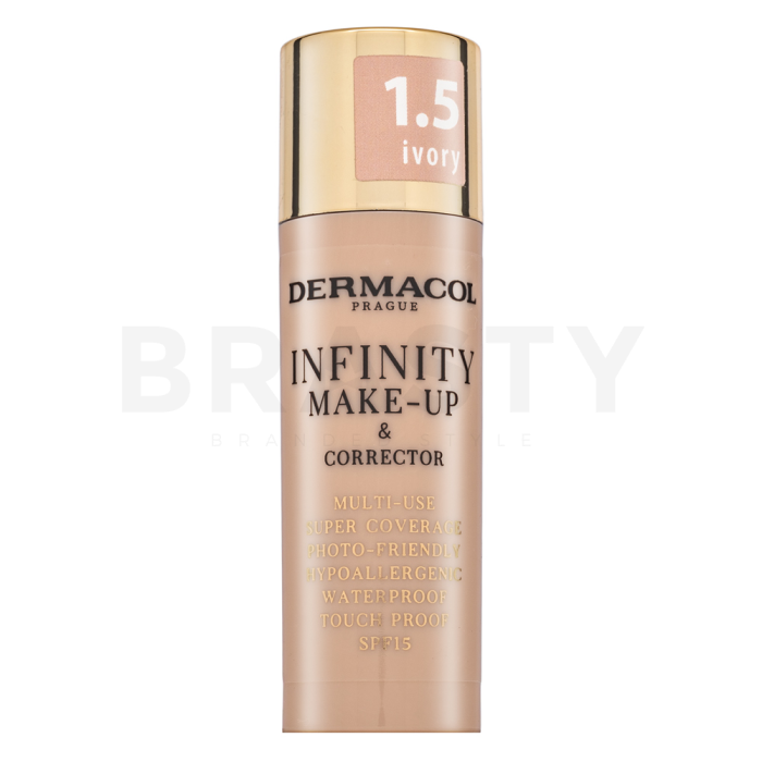 Dermacol Infinity Make-Up & Corrector Make-up en Concealer 1.5 Ivory 20 g