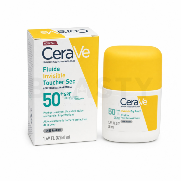 CeraVe Solar fluid cu protectie solara Fluid for Dry Skin SPF 50+ 50 ml