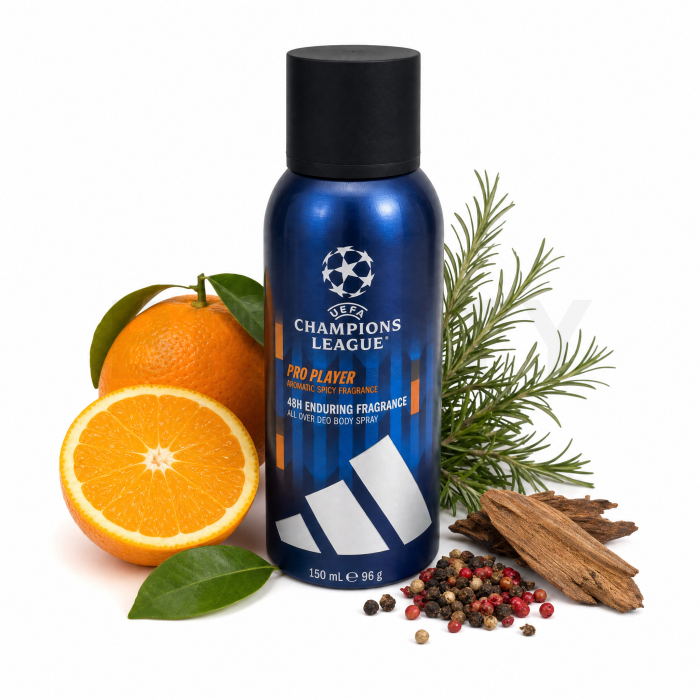 Adidas UEFA Champions League Pro Player 48H Deospray für Herren 150 ml