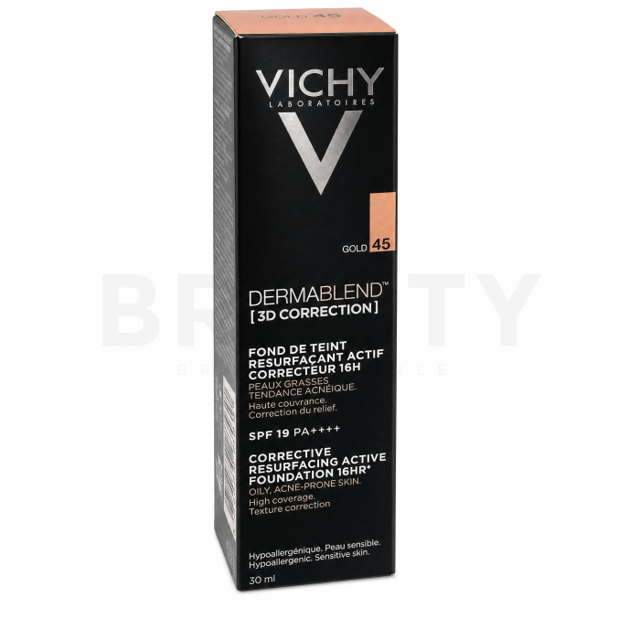 Vichy Dermablend 3D Correction langhoudende make-up tegen huidonzuiverheden 45 Gold 30 ml