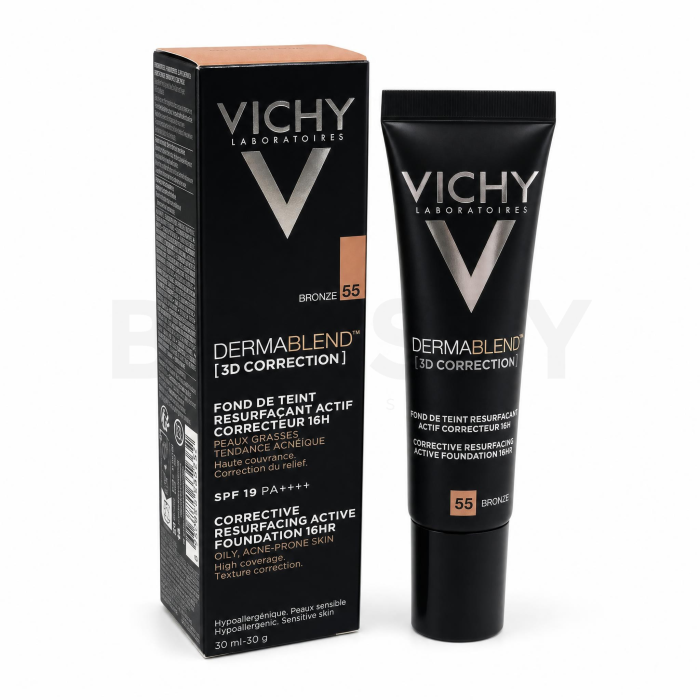 Vichy Dermablend 3D Correction langhoudende make-up tegen huidonzuiverheden 55 Bronze 30 ml