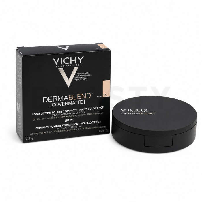 Vichy Dermablend Covermatte Puder-Make-up mit mattierender Wirkung 15 Opal 9,5 g