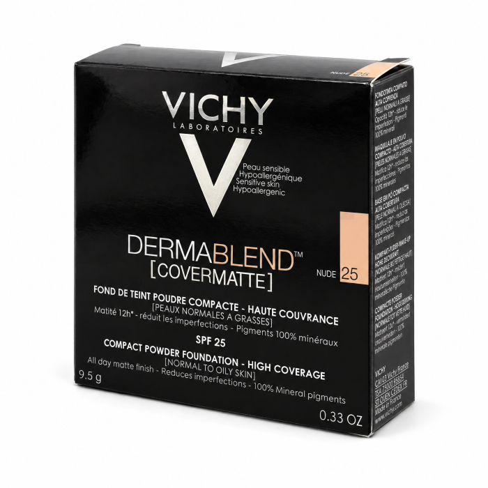 Vichy Dermablend Covermatte poedermake-up met matterend effect 25 Nude 9,5 g