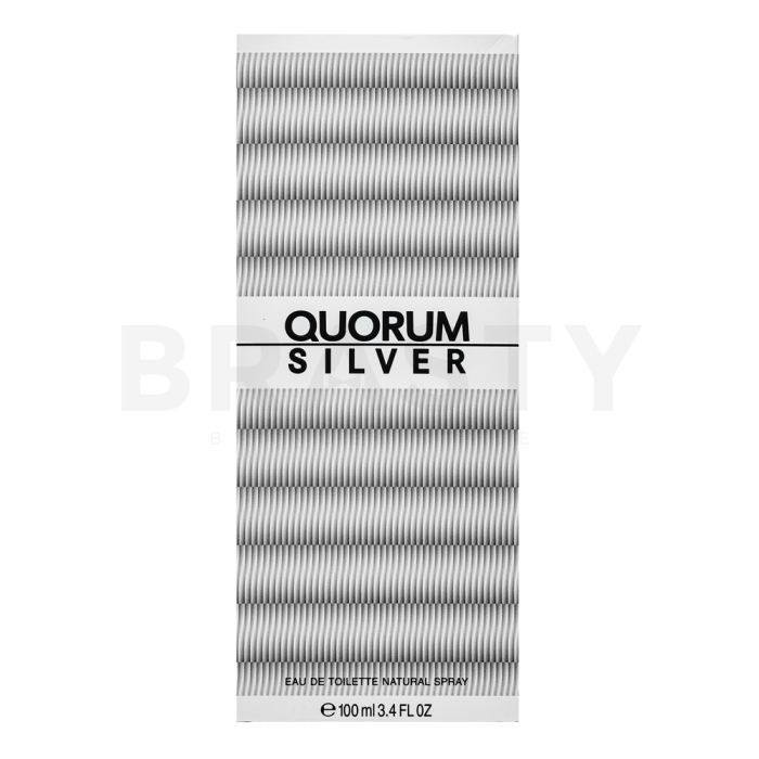 Antonio Puig Quorum Silver Eau de Toilette voor mannen Extra Offer 4 100 ml