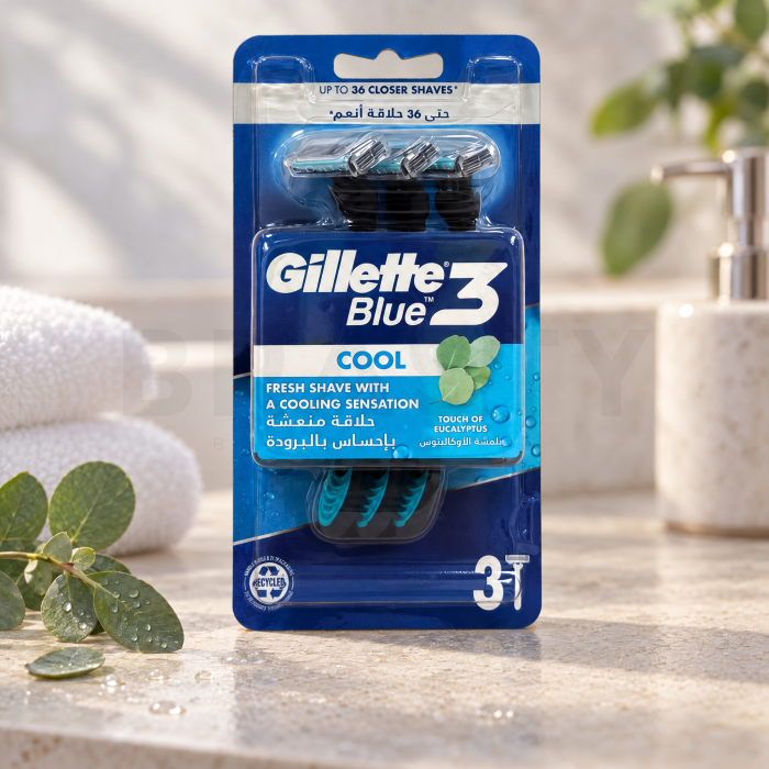 Gillette Blue3 Wegwerpscheermesjes Cool 3 pcs