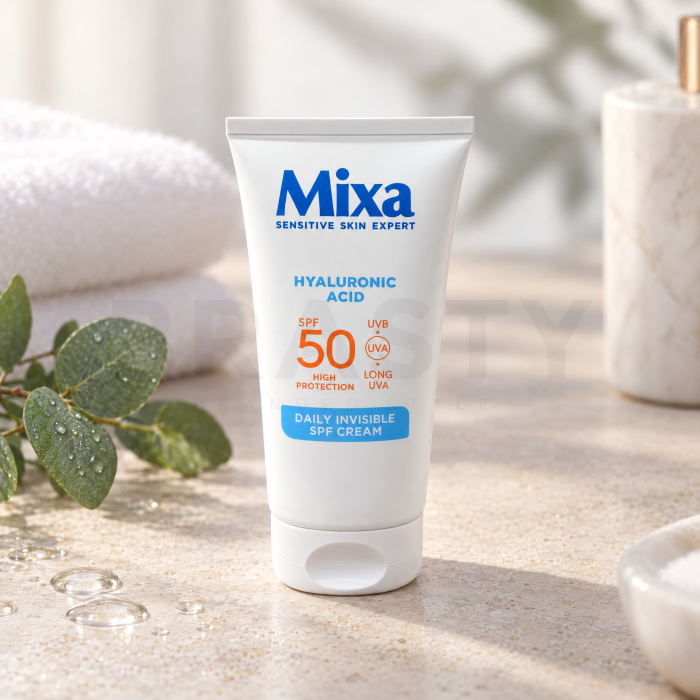 Mixa beschermende crème Hyaluronic Acid Daily Invisible SPF Cream SPF50 50 ml