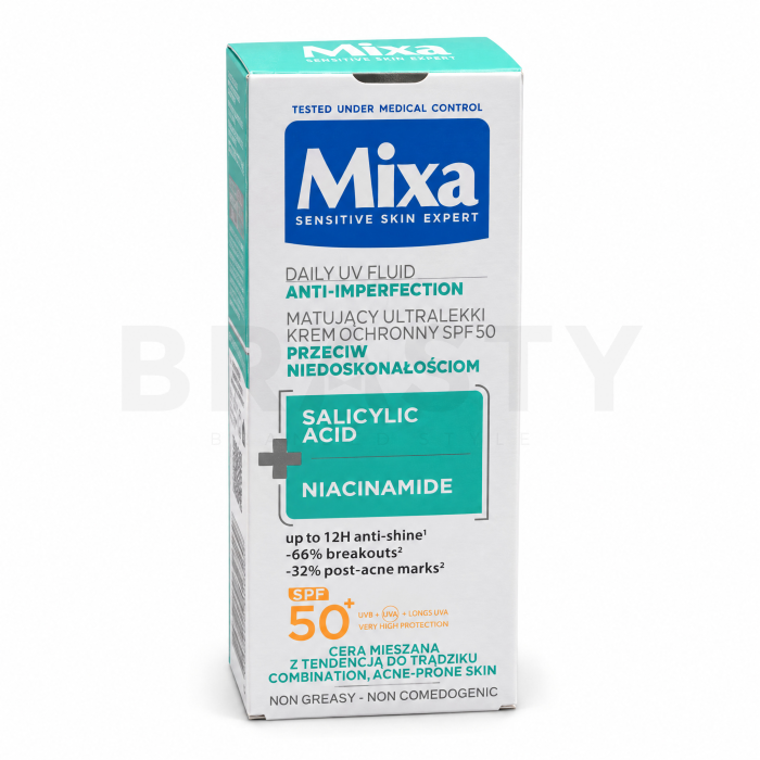 Mixa vloeistof Daily UV Fluid SPF50+ 40 ml