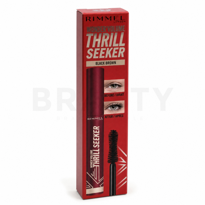 Rimmel London Wonder'Volume Mascara Thrill Seeker Máscara de pestañas - rimel Para el volumen Black Brown 8 ml