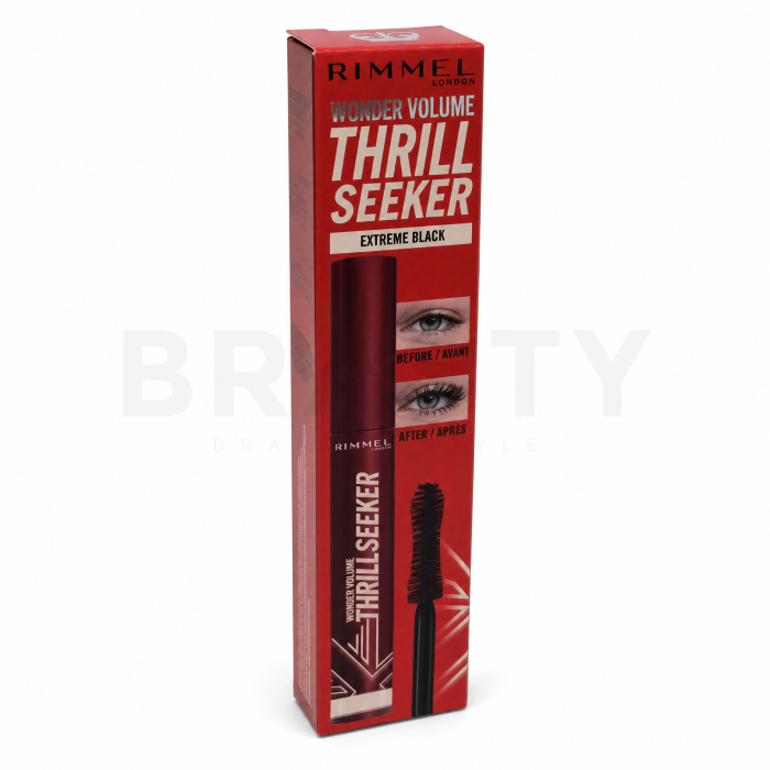 Rimmel London Wonder'Volume Mascara Thrill Seeker Máscara de pestañas - rimel Para el volumen Extreme Black 8 ml