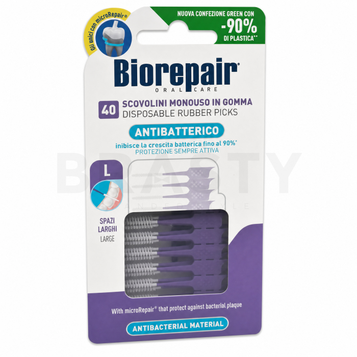 Biorepair Disposable Rubber Picks interdentale tandenstokers 40 pcs L