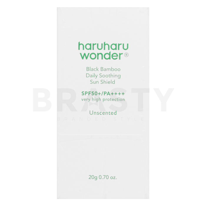 Haruharu Wonder Black Bamboo zaštitna krema Daily Soothing Sun Shield SPF 50+/PA++++ 20 g