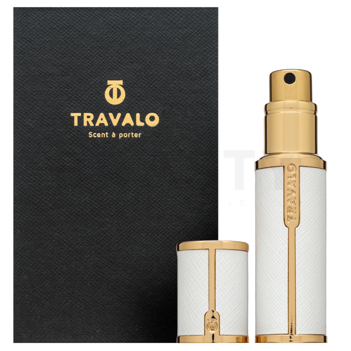 Travalo Milano 5 ml sticluta reincarcabila cu atomizer unisex 5 ml White & Gold