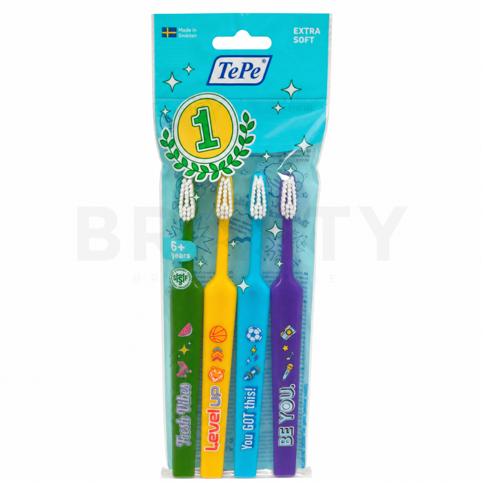 TePe Kids szczoteczka do zębów Toothbrush 4 pcs Extra Soft