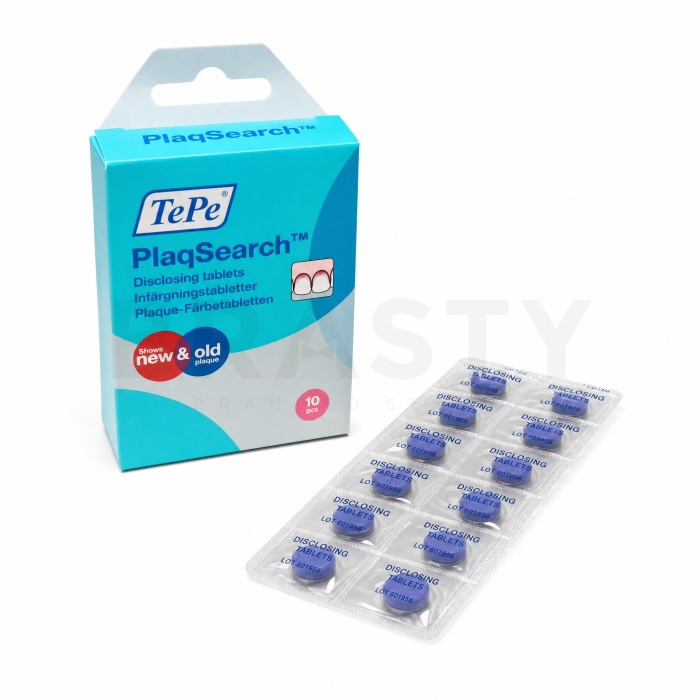 TePe PlaqSearch таблетки за оцветяване на зъбната плака Disclosing Tablets 10 pcs