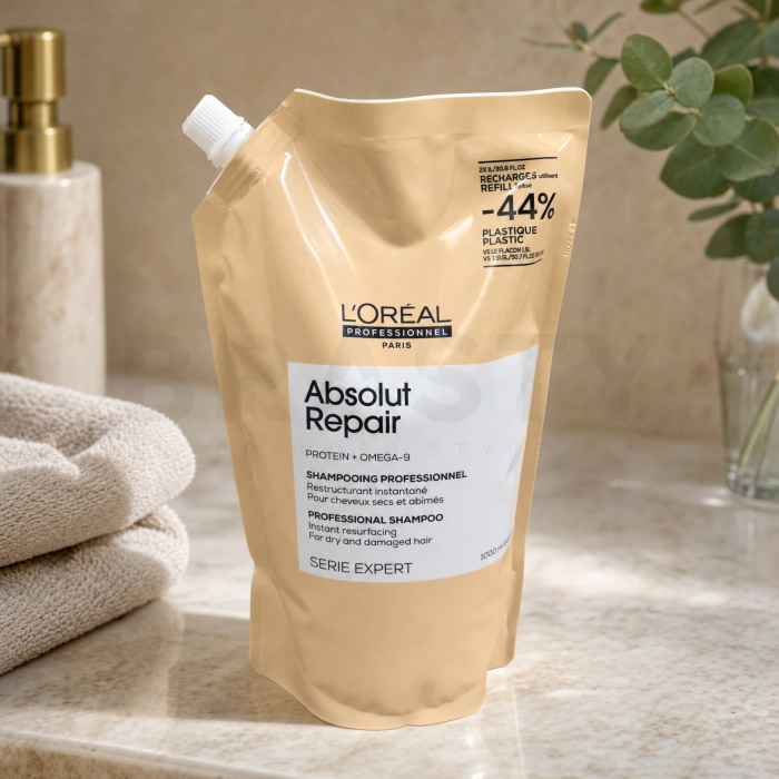 L´Oréal Professionnel Série Expert Absolut Repair Protein + Omega 9 Professional Shampoo shampoo nutriente per capelli secchi e danneggiati Refill 1000 ml