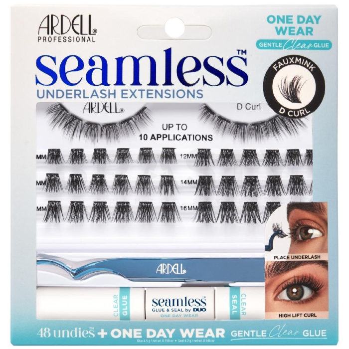 Ardell Seamless Underlash Extensions Kit комплект за попълване на мигли Fauxmink D Curl