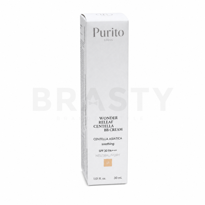 Purito Wonder Releaf Centella BB Cream SPF 30 PA+++ crema BB para unificar el tono de la piel 13 Neutral Ivory 30 ml
