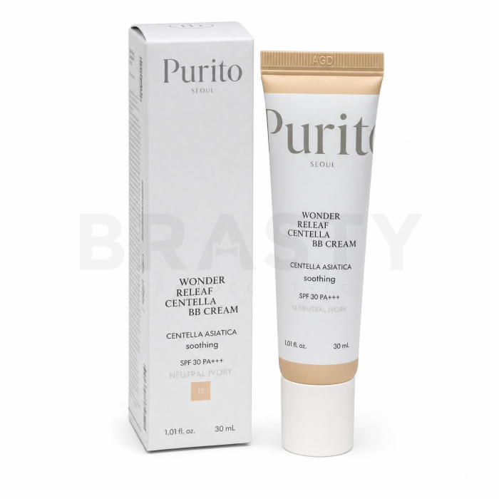 Purito Wonder Releaf Centella BB Cream SPF 30 PA+++ crema BB para unificar el tono de la piel 13 Neutral Ivory 30 ml