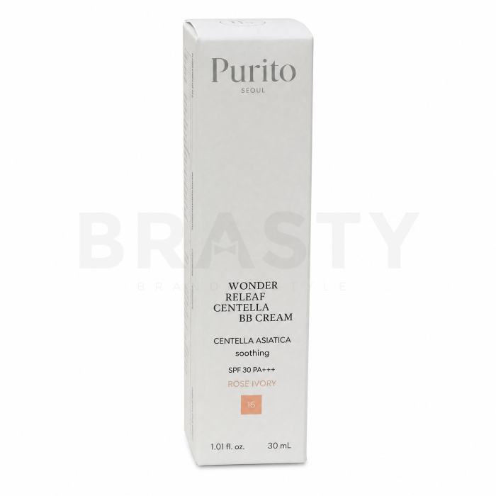 Purito Wonder Releaf Centella BB Cream SPF 30 PA+++ crema BB para unificar el tono de la piel 15 Rose Ivory 30 ml