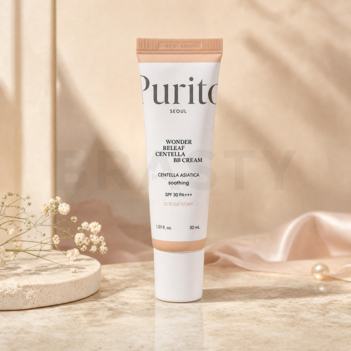 Purito Wonder Releaf Centella BB Cream SPF 30 PA+++ crema BB para unificar el tono de la piel 15 Rose Ivory 30 ml