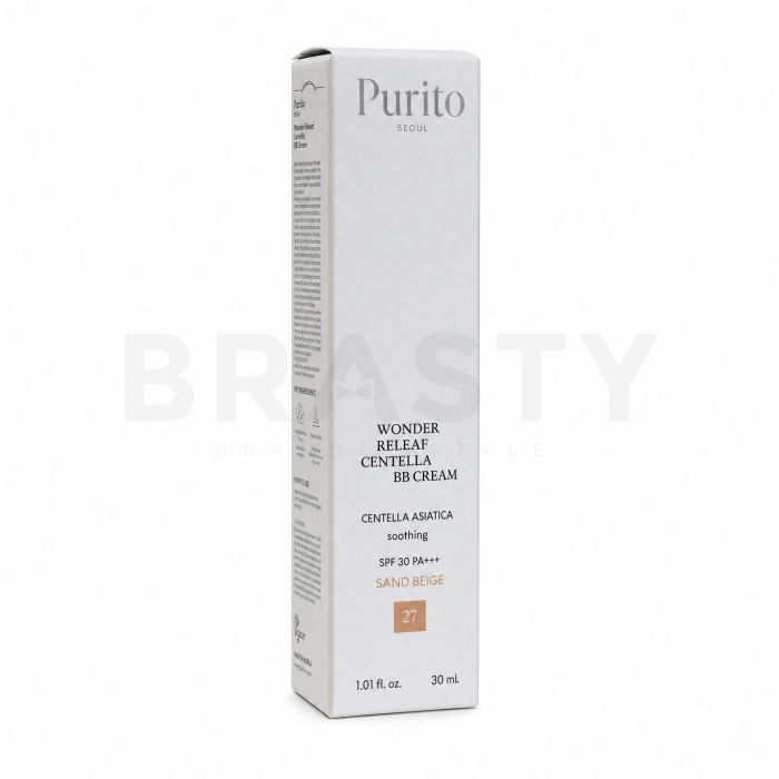 Purito Wonder Releaf Centella BB Cream SPF 30 PA+++ crema BB para unificar el tono de la piel 27 Sand Beige 30 ml