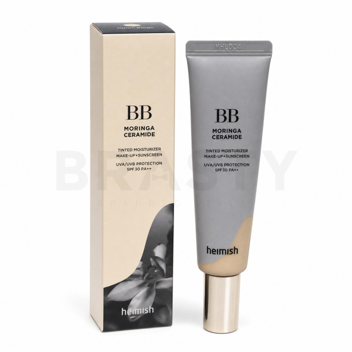 Heimish Moringa Ceramide Tinted Moisturizer Make-Up + Sunscreen SPF30 PA++ crema BB para unificar el tono de la piel 19 Fair Beige 30 ml