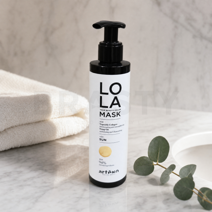Artègo Lola Your Beauty Colour Mask hranjiva maska s pigmentima u boji za oživljavanje toplih plavih nijansi kose Sun 200 ml