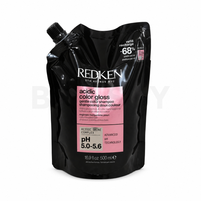 Redken Acidic Color Gloss Gentle Color Shampoo aufhellendes Shampoo für Glanz und Schutz des gefärbten Haars Refill 500 ml
