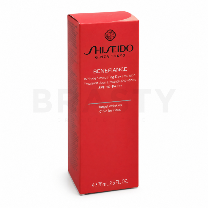 Shiseido Benefiance ochronny fluid na dzień Wrinkle Smoothing Day Emulsion SPF 25 75 ml