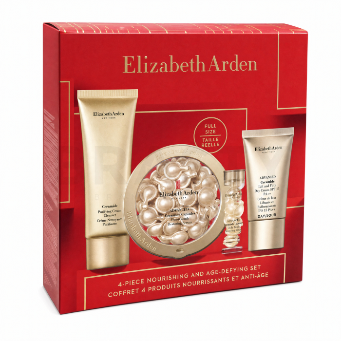 Elizabeth Arden Advanced sada pre starostlivosť o pleť Ceramide Capsules Set 60 pcs + 50 ml + 15 ml + 7 pcs