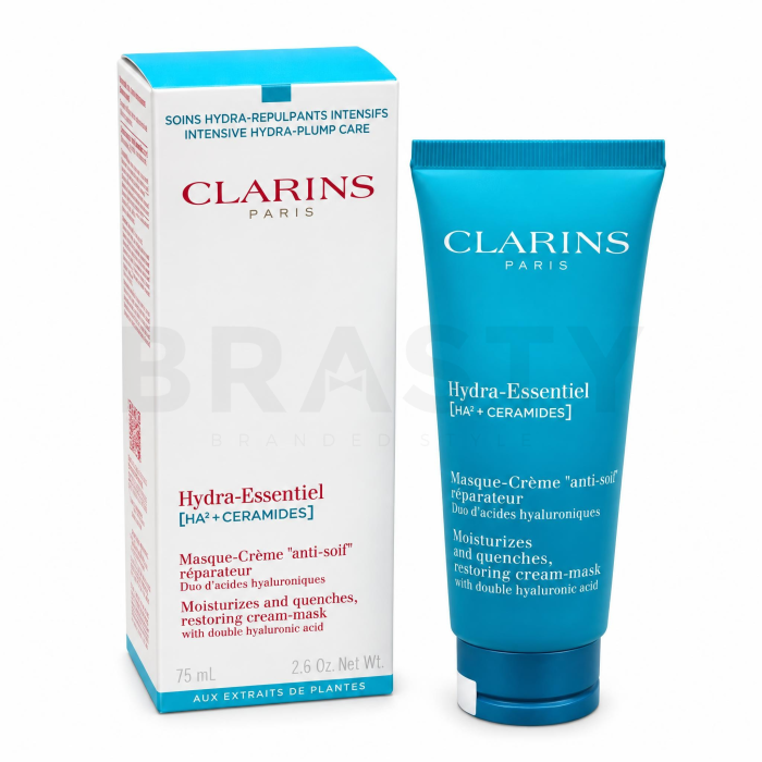 Clarins Hydra-Essentiel [HA²] nawilżająca maska Moisturizes and Quenches Restoring Cream Mask 75 ml