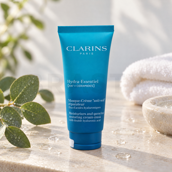 Clarins Hydra-Essentiel [HA²] nawilżająca maska Moisturizes and Quenches Restoring Cream Mask 75 ml