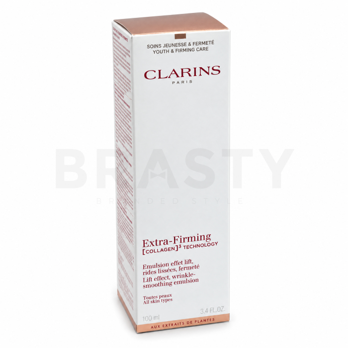Clarins Extra-Firming [COLLAGEN]³ TECHNOLOGY učvrstitvena krema Lift Effect, Wrinkle Smoothing Emulsion 100 ml