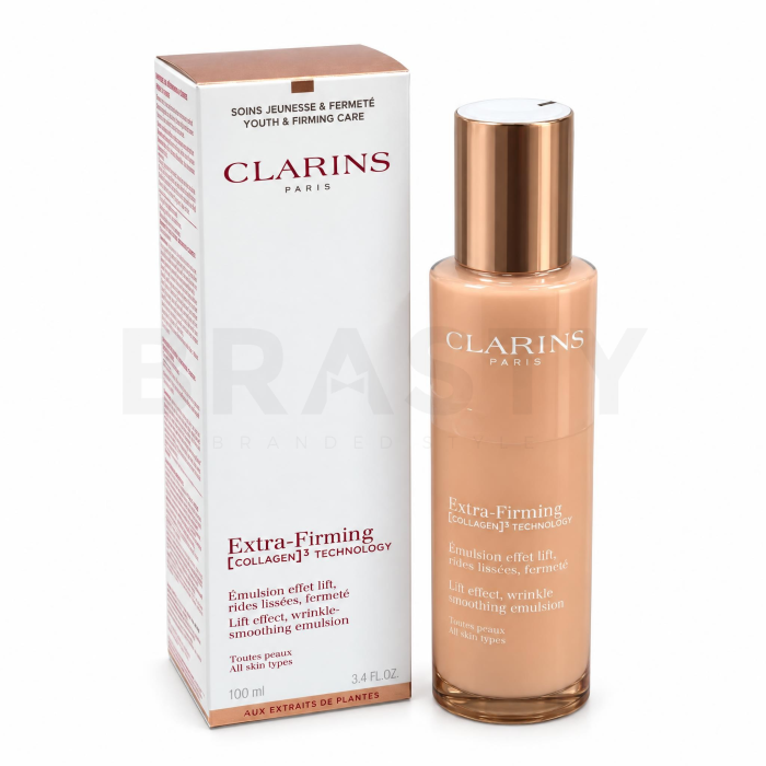 Clarins Extra-Firming [COLLAGEN]³ TECHNOLOGY učvrstitvena krema Lift Effect, Wrinkle Smoothing Emulsion 100 ml
