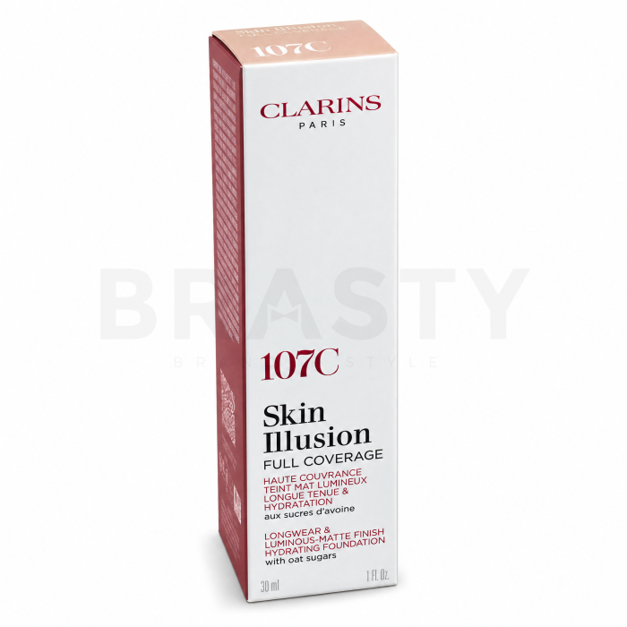 Clarins Skin Illusion Full Coverage Foundation dugotrajna šminka 107C 30 ml
