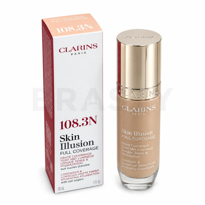 Clarins Skin Illusion Full Coverage Foundation dugotrajna šminka 108.3N 30 ml
