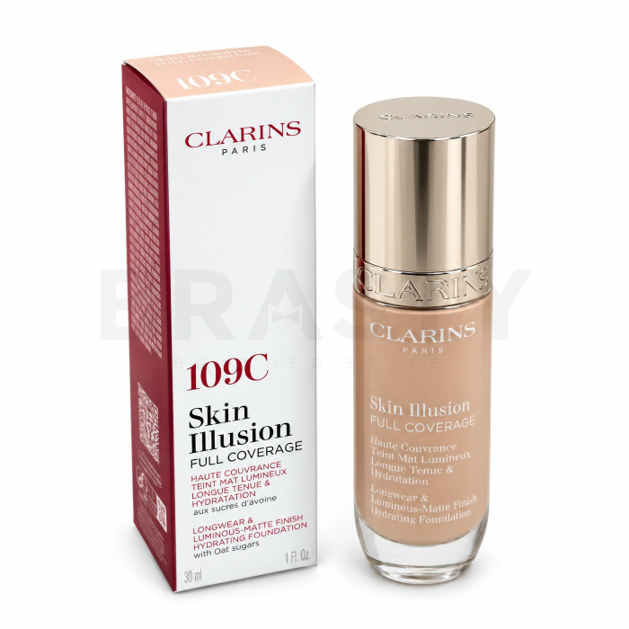 Clarins Skin Illusion Full Coverage Foundation dugotrajna šminka 109C 30 ml