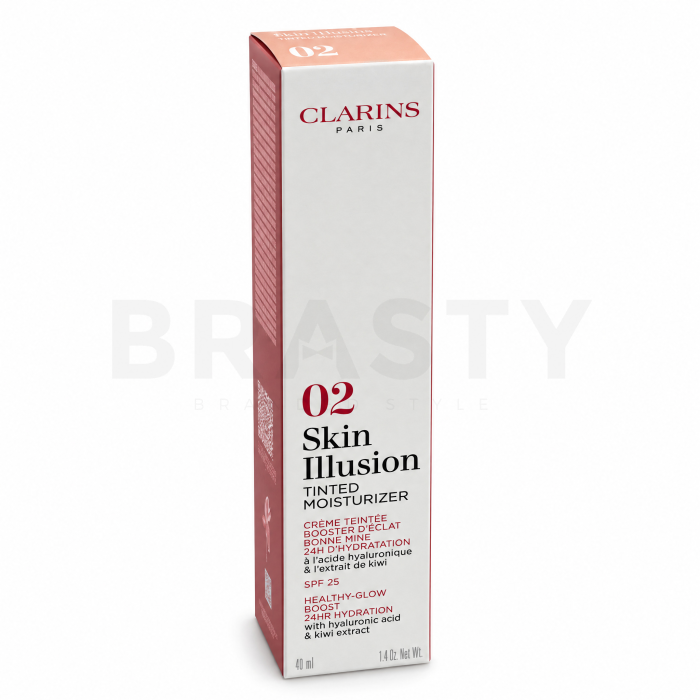 Clarins Skin Illusion tónovací ochranný krém Tinted Moisturizer SPF 25 02 40 ml