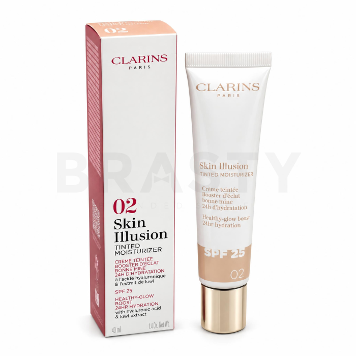 Clarins Skin Illusion tónovací ochranný krém Tinted Moisturizer SPF 25 02 40 ml