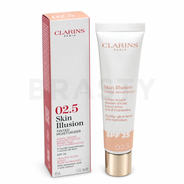 Clarins Skin Illusion tónovací ochranný krém Tinted Moisturizer SPF 25 02.5 40 ml