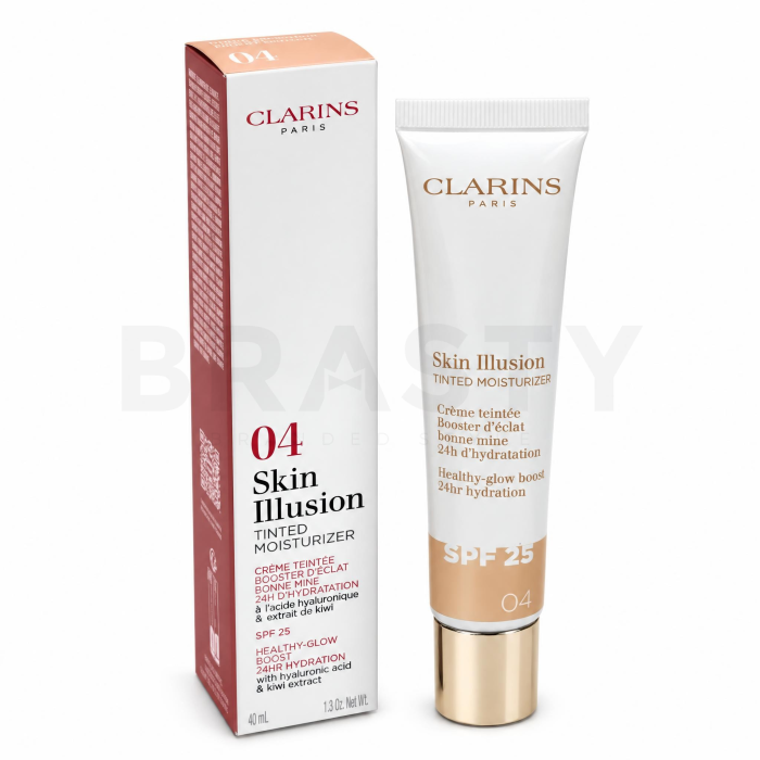 Clarins Skin Illusion tónovací ochranný krém Tinted Moisturizer SPF 25 04 40 ml